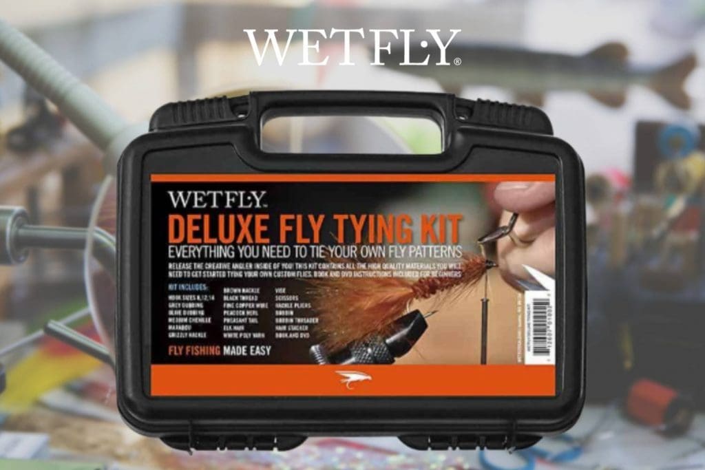  WETFLY Deluxe Fly Tying Kit with Book and Dvd. This